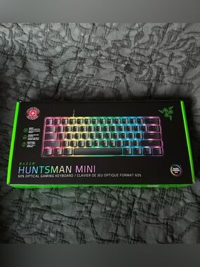 Razer Huntsman Mini 60% Gaming Keyboard - Black with RGB . NEW